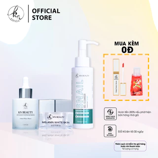 Combo 3 sản phẩm Ngừa Nám Trắng Da KN Beauty Kem dưỡng 25g + Serum 30ml+ Sửa rữa mặt 100ml