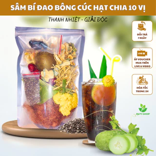 [Nguyên Set] Sâm Bí Đao Bông Cúc Hạt Chia 10 Vị Nấu 8 Lít Nước