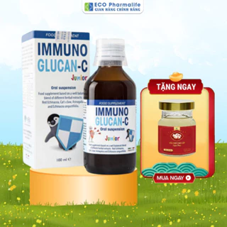 Siro Immuno Glucan C (100ml) - Tăng cường miễn dịch và đề kháng cho bé, nâng cao sức khỏe (nhập khẩu chính hãng Italy)