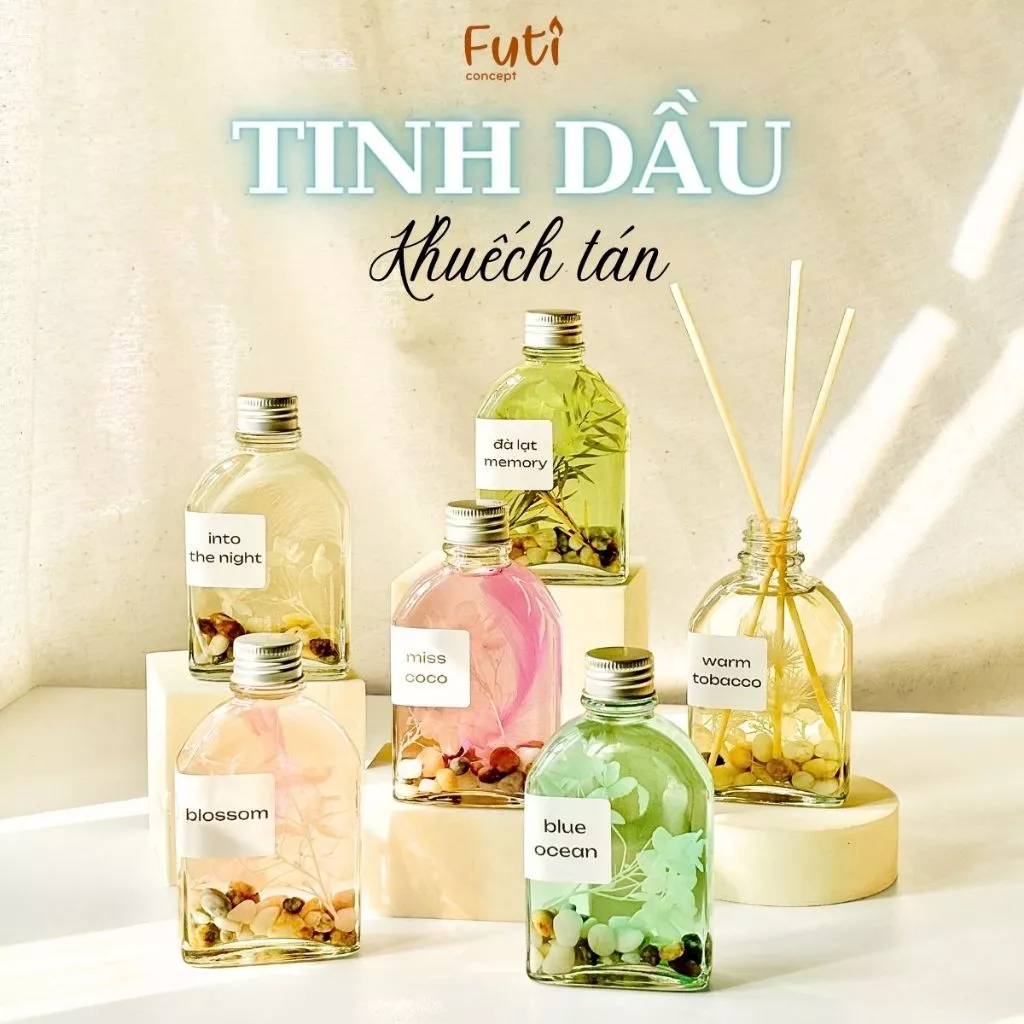 Lọ Tinh Dầu Khuếch Tán Cắm Que 100ml – Thơm Phòng Thư Giãn, Hương Sang Trọng