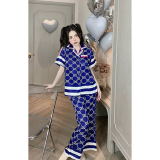 Bộ pijama lụa xước tay cộc