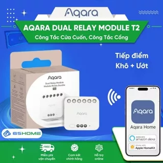 Công tắc thông minh Aqara Dual Relay Module T2 Matter DCM-K01 Zigbee Bản Quốc Tế - Tương Thích HomeKit và Alexa