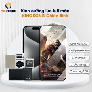 Kính cường lực Realme C65, C67, C60, C30, C30S, C50, C51, C53, C55 KINGKONG full màn trong suốt | Miếng dán màn hình