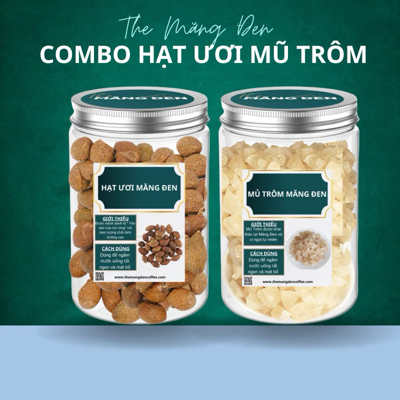 COMBO Hạt Ươi Mủ Trôm và Hạt Chia nước thanh nhiệt cho mùa hè.