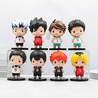 [ mua 3 tặng 1 ] [ hỏa tốc hcm ] Set 8 chibi Mô hình Haikyuu Haikyu bóng chuyền Hinata Kenma Toru Oikawa Tobio Kuroo