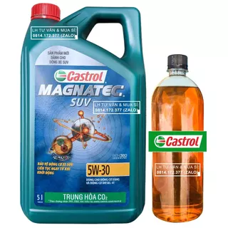 (MẪU MỚI) (6L) Dầu nhớt tổng hợp cho xe hơi ô tô CASTROL MAGNATEC SUV DUALOCK 5W30 – Shopnhottot