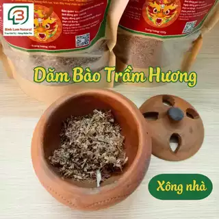 Dăm bào trầm hương xông nhà tẩy uế, thanh tẩy nhà cửa, làm thơm mang lại may mắn tài lộc Bình Lam Natural 100g