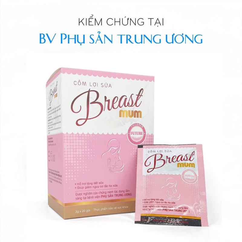 [VIỆN PHỤ SẢN TRUNG ƯƠNG] Cốm lợi sữa Breast Mum– Sữa về tràn trề sau 3-5 ngày -Tăng cường số lượng và chất lượng sữa mẹ