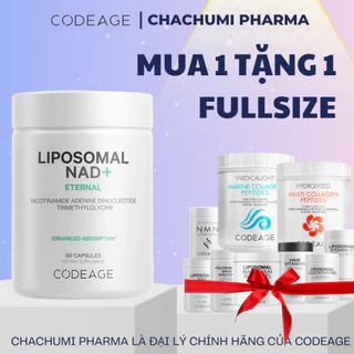 [MUA 1 TẶNG 1] Viên Uống Codeage Liposomal NAD+ Trẻ Hóa, Tăng Cường Sức Khỏe Và Kéo Dài Tuổi Thọ 60 viên