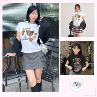 Áo thun form Baby Tee NhiNaa Store in hình Cún Nuziro dễ thương đáng yêu A5843