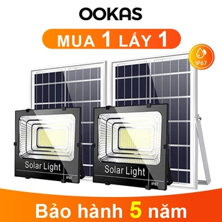 OOKAS Đèn năng lượng mặt trời đèn Led ngoài trời Đèn pha năng lượng mặt trời đèn đường chống nước