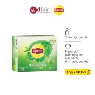 Lipton Trà Xanh Tươi Mới Hộp 1.5g x 50 túi