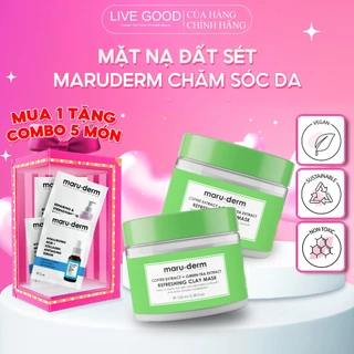 Mặt nạ đất sét Maruderm Refreshing Clay Mask chăm sóc da chiết xuất cà phê & trà xanh 100ml