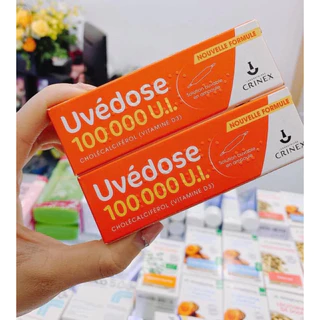 Vitamin D3 liều cao Pháp Uvedose 100000 UI (ống 2ml) cho bé từ 18 tháng tuổi