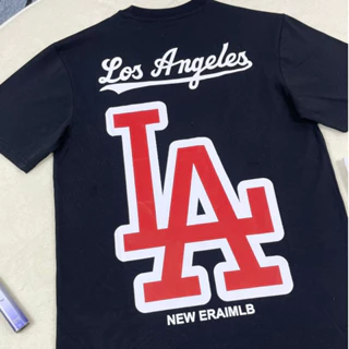 Áo Phông Nam MLB In Logo LA Los Angeles Siêu Nét - Áo Thun Mờ Lờ B Chất Cotton Cao Cấp Vivu Unisex 69