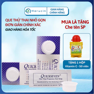 [CHE TÊN] Que thử thai Quickseven Tanaphar - Phát hiện có thai sớm - Test thử thai hai vạch hiệu quả tức thì - Hộp 1 que