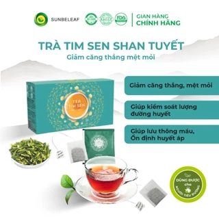 Trà Thảo Mộc Tim Sen Túi Lọc SunBeleaf Chống Oxy Hóa, Giảm Căng Thẳng, Hỗ Trợ Tiêu Hóa, Trà Túi Lọc Hộp 20 Gói