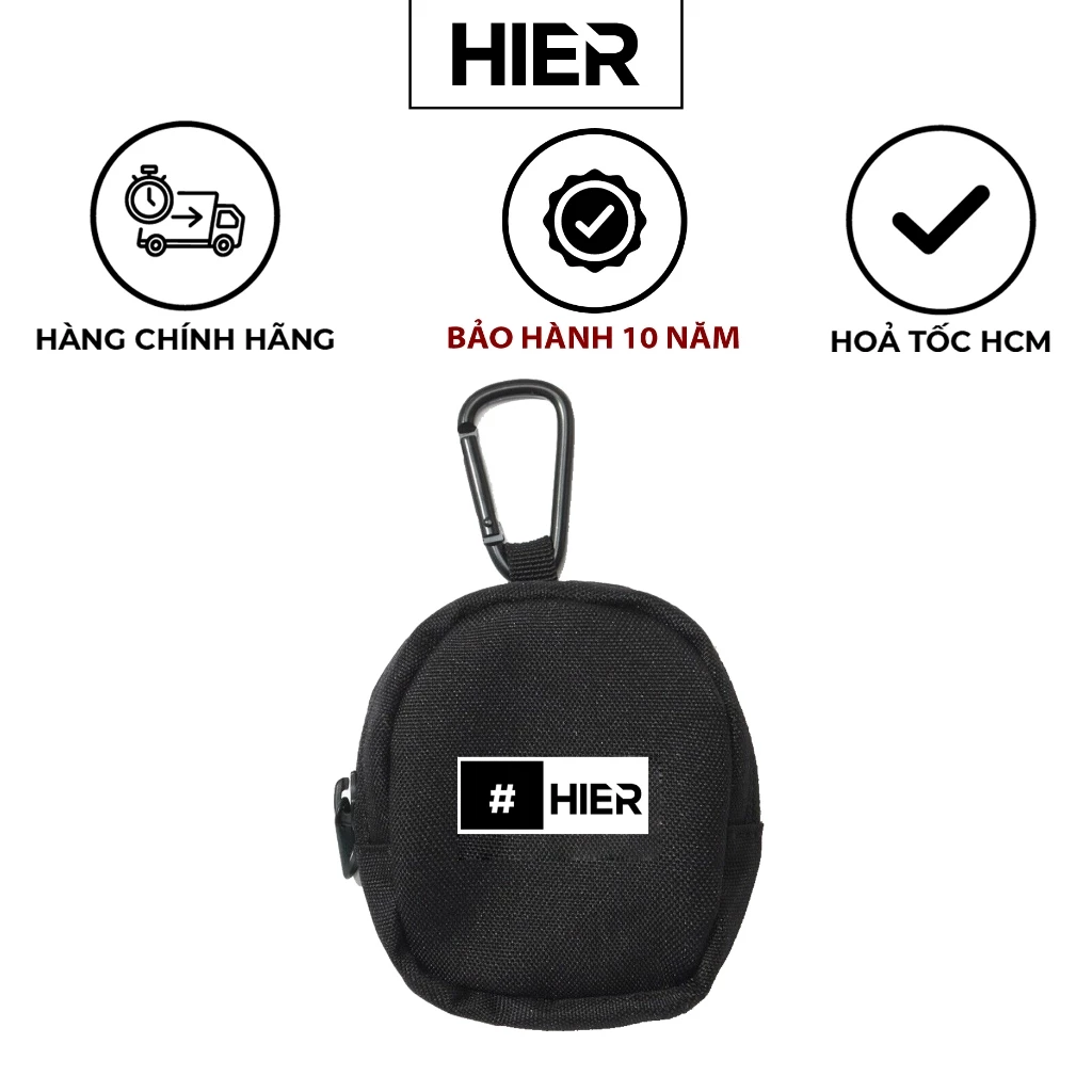 Móc Khóa Xe Máy Ô Tô Có Ngăn Đựng Thẻ Móc Treo Balo Túi Xách Chính Hãng Hier Mini Pouch Keychain