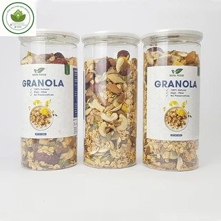 Granola siêu hạt thảo mộc Bensan, ngũ cốc ăn kiêng giảm cân, đẹp da đẹp dáng hộp 500G