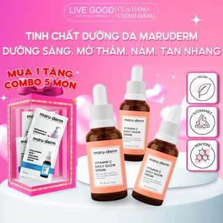 Tinh chất giảm vàng da Maruderm Vitamin C Daily Glow Serum dưỡng sáng, mờ thâm nám, tàn nhang 30ml