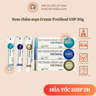 Kem Tretiheal Cream 0.025%, 0.05%, 0.1% hỗ trợ giảm mụn, chống lão hoá da 20g