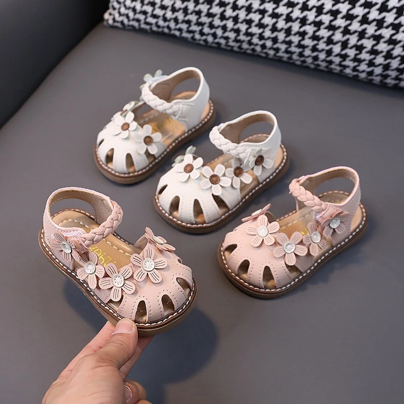 Siêu Xinh _Sandal rọ nơ hoa xinh đế mềm, dẻo êm chân cho bé cho bé gái Sz 15-19 Lê Anh Anh