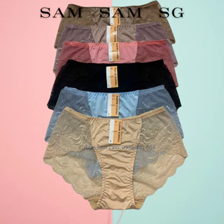 Quần lót nữ lưng cao phối ren mềm đáy lót kháng khuẩn có bigsize to Sam Clothing hàng sản xuất Việt Nam