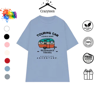 Áo Thun Phông Nữ Crazyteen GIGI010 Form Rộng Tay Lỡ Oversize Chất Vải Cotton Hoạt Hình Dễ Thương