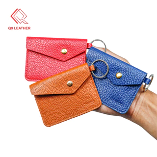 Ví đựng thẻ nam nữ cao cấp da bò thật Q9 Leather - MK01