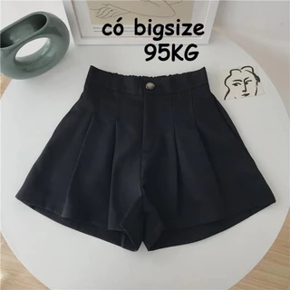 Quần Short Nữ Ly Phồng, có siêu big size 95kg, Vải tuyết mưa dày đẹp cao cấp