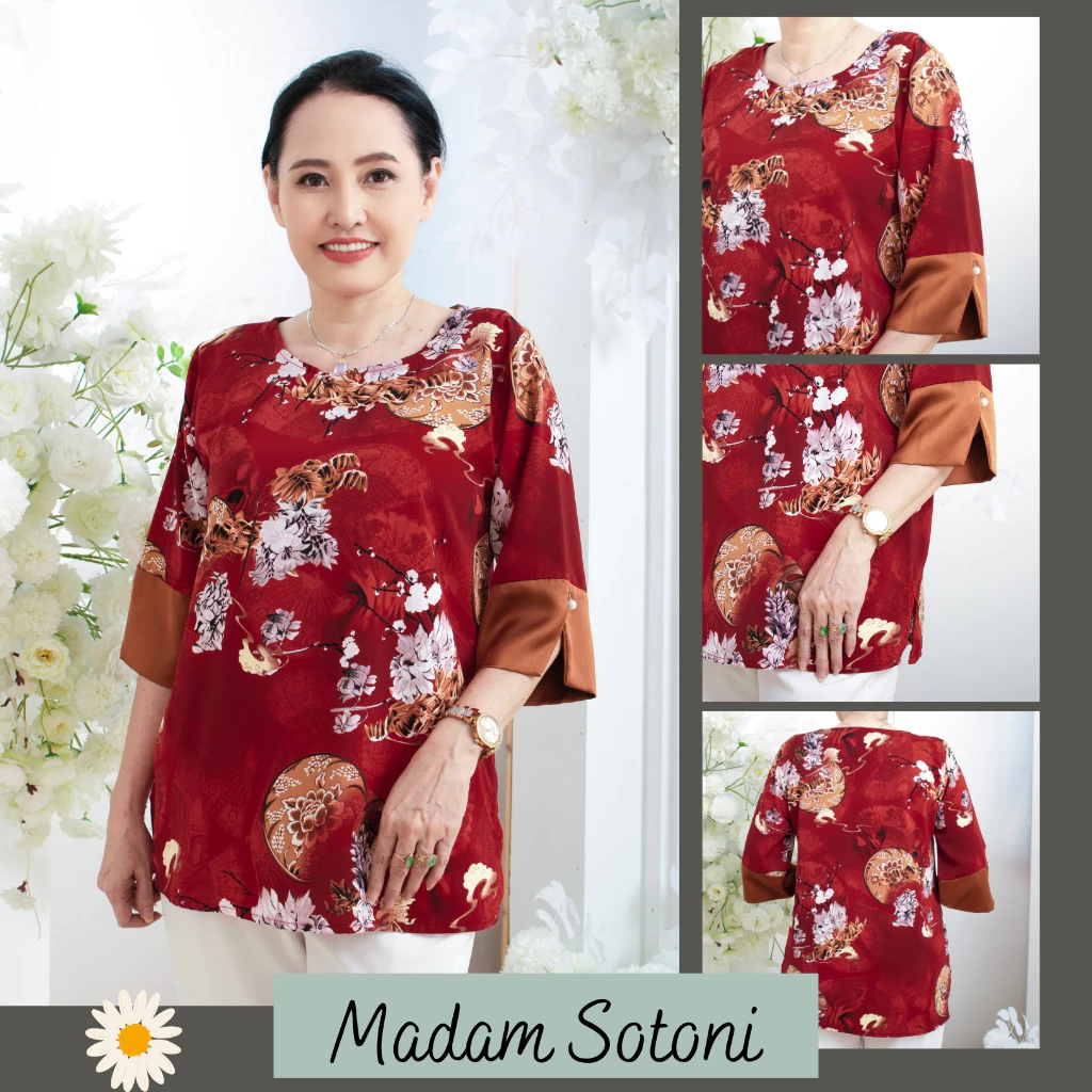 Madam Sotoni - Thời trang trung niên - Áo kiểu nữ trung niên - MGDST811