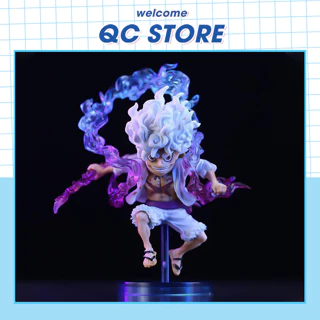 Mô hình Luffy Gear 5 One Piece chibi mini giá rẻ cao 10 cm No box quà tặng cho bạn trai QC Store