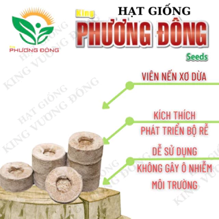 COMBO 20 VIÊN NÉN XƠ DỪA ƯƠM HẠT GIỐNG - tiện dụng, tiết kiệm thời gian, sạch 100% - HẠT GIỐNG KING PHƯƠNG ĐÔNG