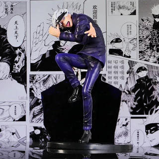 video [ Vũ Trí Ba ] Mô hình nhân vật Jujutsu no Kaisen - Gojo Satoru 22cm (có box)