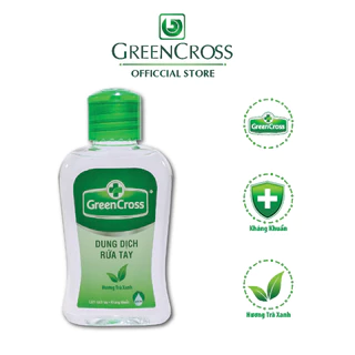 Dung dịch rửa tay kháng khuẩn Green Cross - Dung tích 100ml Hương Trà Xanh