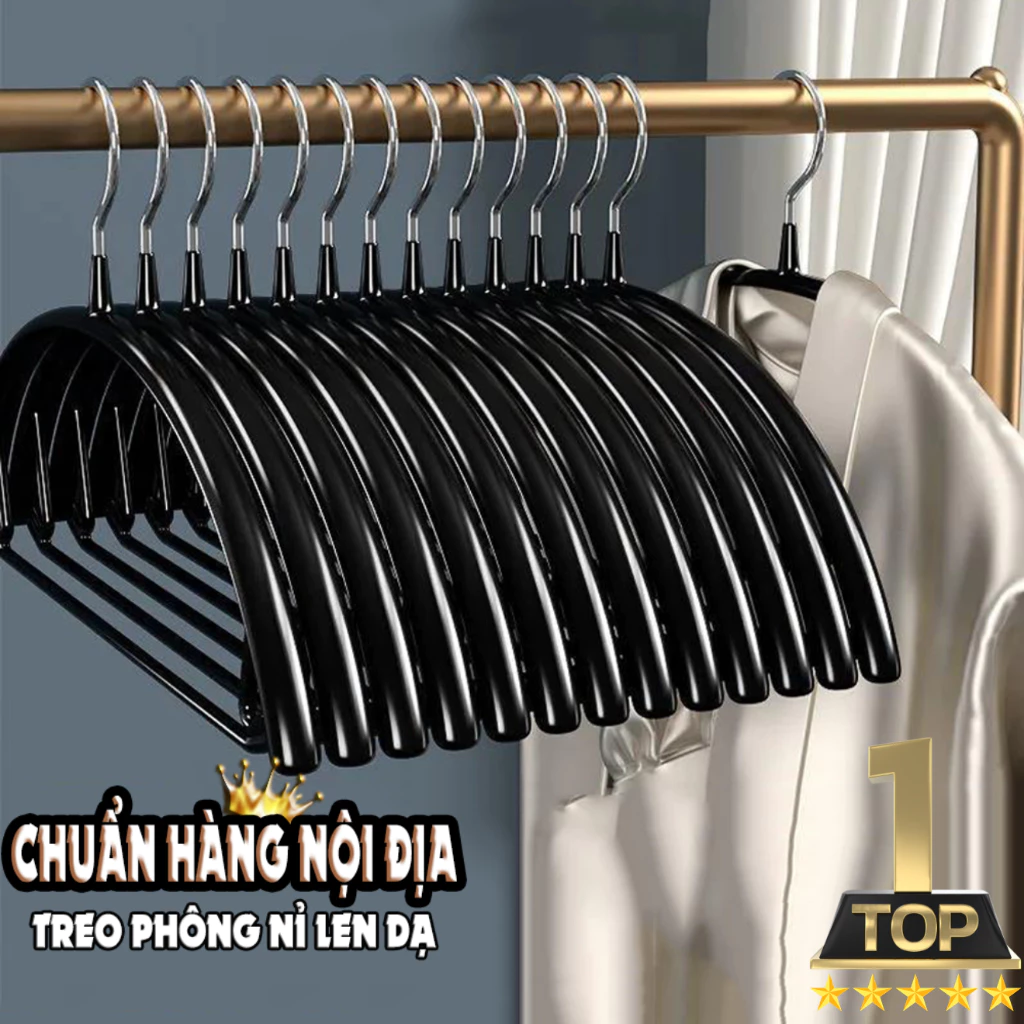 Bộ 5 Móc treo áo len dạ nỉ LD thiết kế hiện đại, sang trọng, không để lại dấu vết khi treo