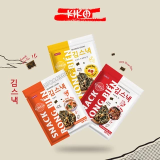 Snack Rong Biển SanCy Vị Trứng Muối, BBQ và TomYum túi 25g siêu ngon