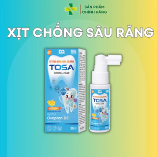 Xịt chống sâu răng cho bé TOSA Bảo vệ men răng chắc khỏe thơm miệng khử hôi với tinh dầu dạng lọ sịt