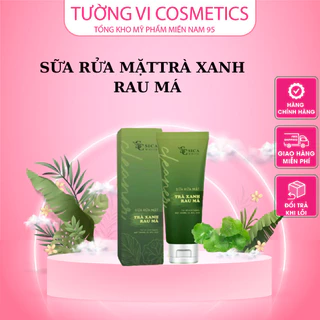 Sữa rửa mặt Trà Xanh Rau Má Sica White 100ml dành cho da dầu mụn