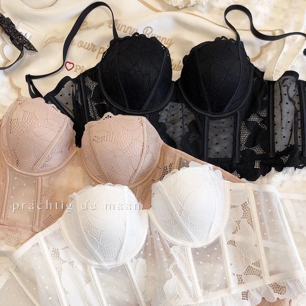 Áo bra corset  2 dây có gọng kèm mút bản to,  có thanh chống cuộn 1031