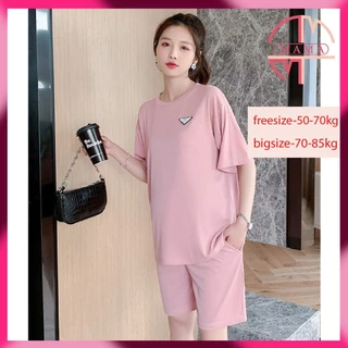 Bộ bầu - bộ Mặc Nhà sau sinh - ( Lửng Lỡ ) - chất liệu Gân Thun Cotton Mềm mát