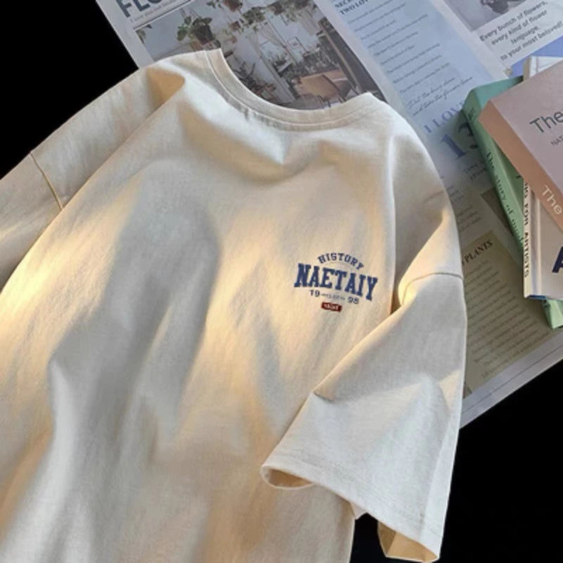 [RẺ VÔ ĐỊCH] Áo thun unisex in chữ NAETAIY NAD phông tay lỡ cực đẹp, form rộng chất cotton khô