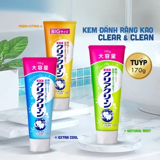 Kem đánh răng Kao Clear Clean 170g nội địa Nhật