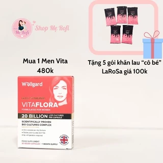 (𝐪𝐮𝐚̀ 𝐭𝐚̣̆𝐧𝐠 𝐤𝐡𝐚̆𝐧) Men vi sinh phụ khoa Vitaflora 20 tỷ CFU lợi khuẩn - Mẹ Rofi