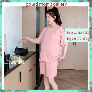 Bộ bầu - bộ Mặc Nhà sau sinh - ( Lửng Lỡ ) - chất liệu Gân Thun Cotton Mềm mát