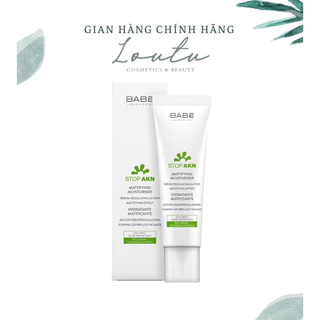 Kem dưỡng ẩm kiềm dầu BABE Stop AKN Mattifying Moisturiser