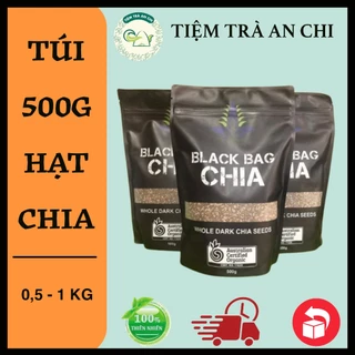 Túi 500gram Hạt Chia úc date mới Black bag Chia giá tốt