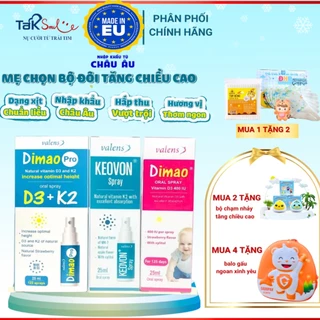 Xịt Dimao Pro Oral Spray D3 + K2 hỗ trợ bổ sung vitamin D và vitamin K2 cho cơ thể (25ml)