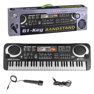 Đàn Piano Điện Tử 61 Phím Tặng kém dây sạc và  Kèm mic Cho Bé,( quà tặng cho bé )