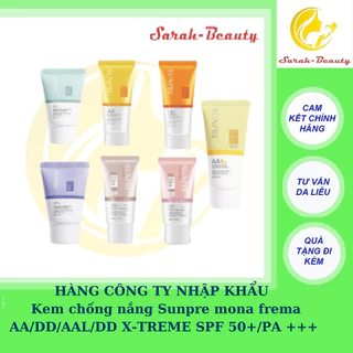 [CHÍNH HÃNG] Kem chống nắng Sunpre mona frema AA/DD/AAL/DD X-TREME SPF 50+/PA ++++